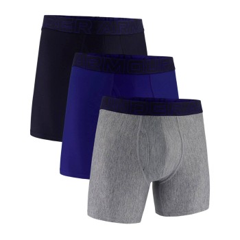 Under Armour 3P Performance Tech Solid 6in Boxers Sort/Blå polyester X-Large Herre