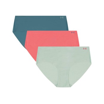 Under Armour Trusser 3P Pure Stretch No Show Hipster Flerfarvet Small Dame