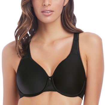 Wacoal BH Basic Beauty Full Figure Underwire Bra Sort polyamid G 95 Dame