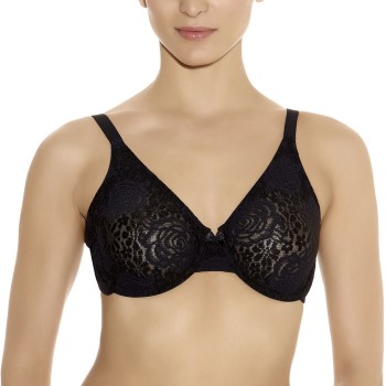 Wacoal BH Halo Lace Underwire Bra Sort E 90 Dame