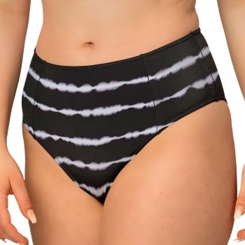 Wiki Swim Tai High Waist Brief Sort/Hvid 48 Dame