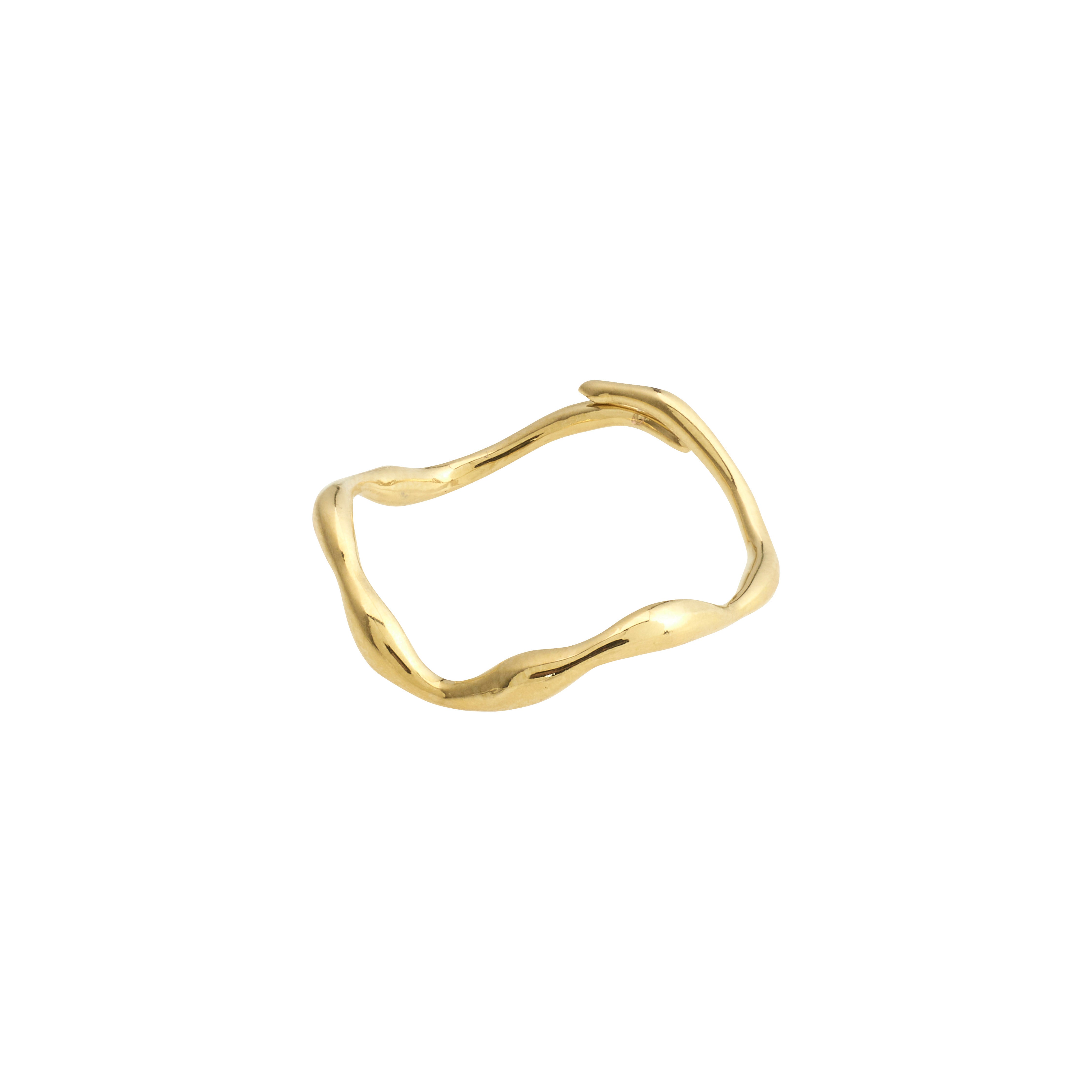 Pilgrim LULU organisk stack ring guldbelagt