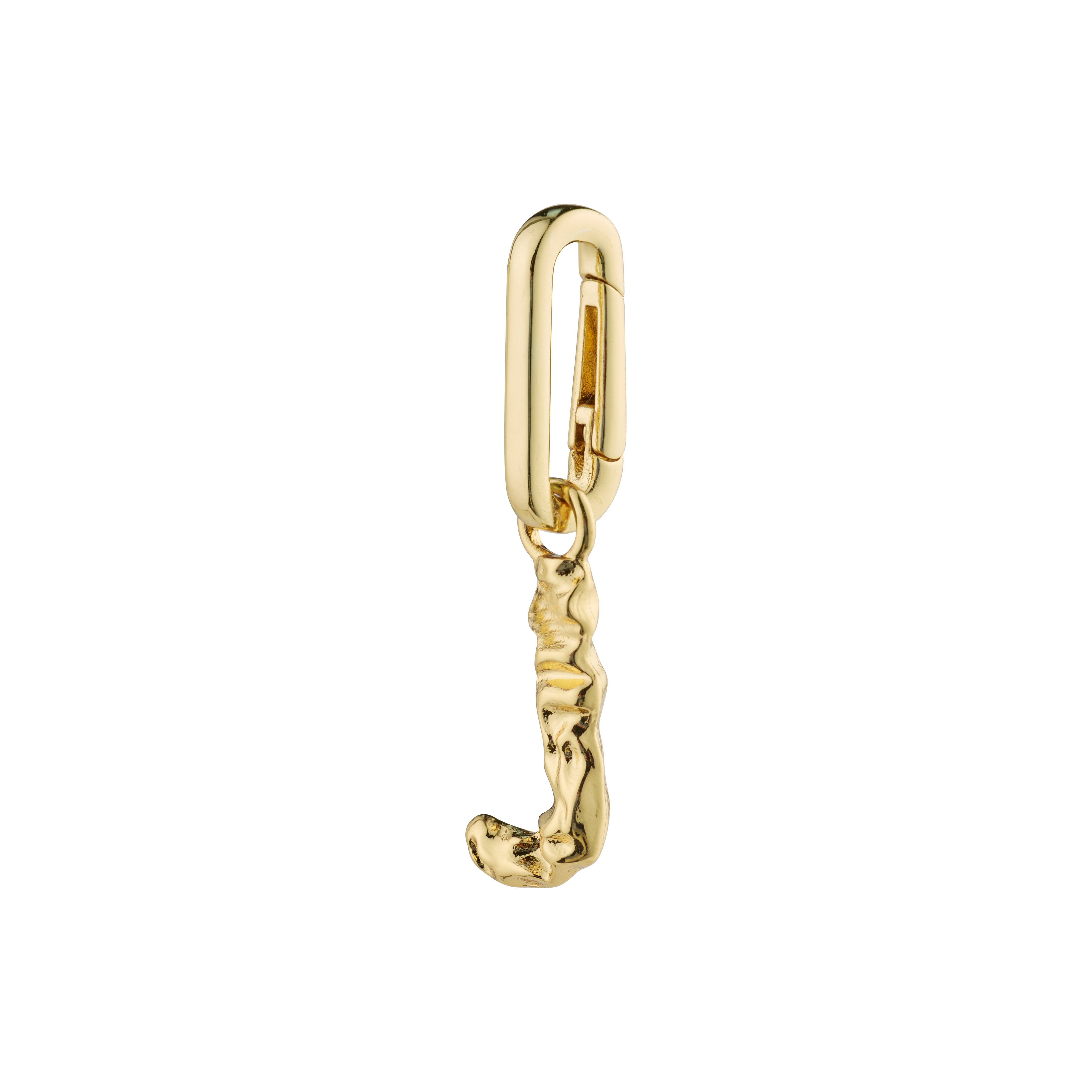 Pilgrim CHARM vedhæng J, guldbelagt