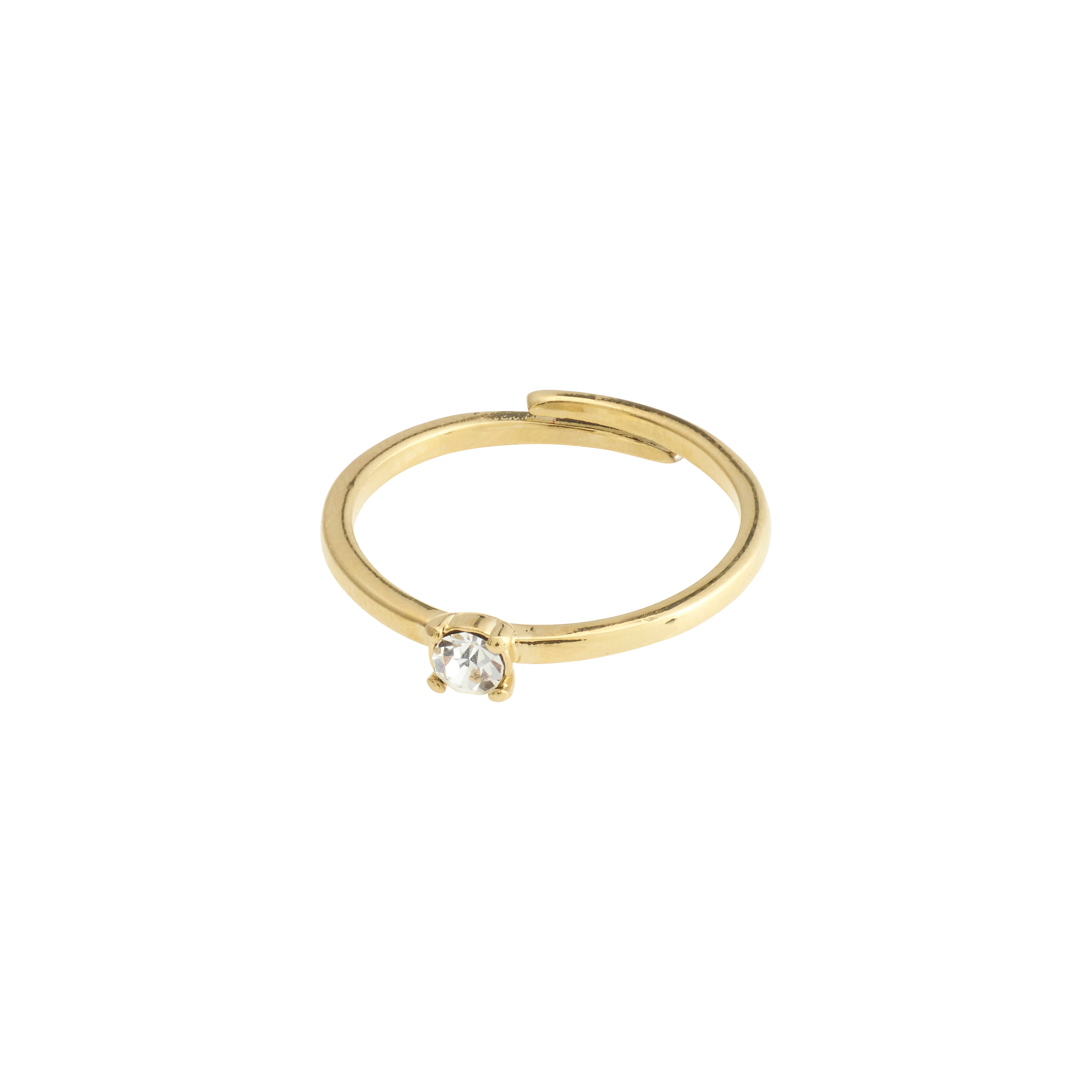 Pilgrim LULU krystal stack ring guldbelagt