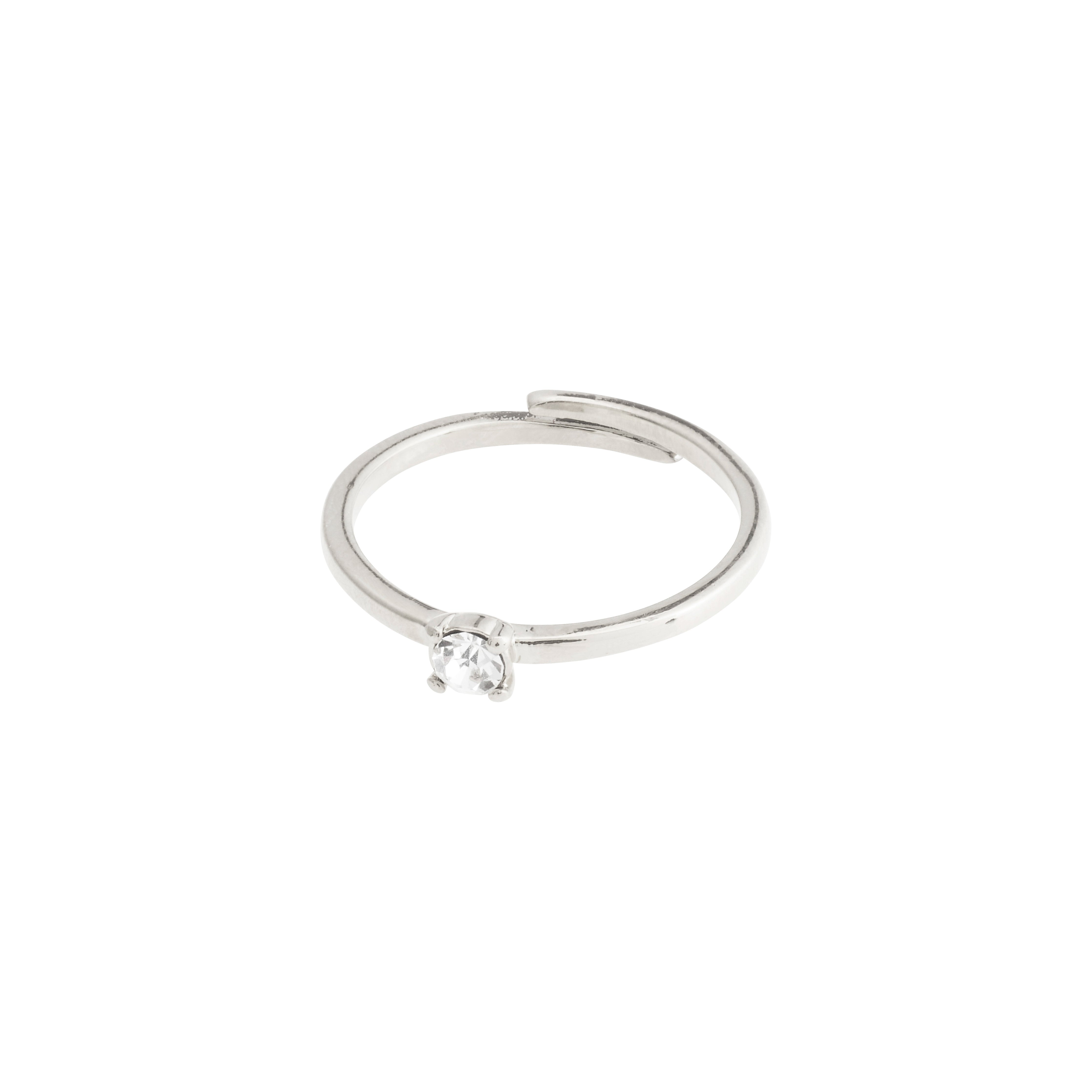 Pilgrim LULU krystal stack ring sølvbelagt