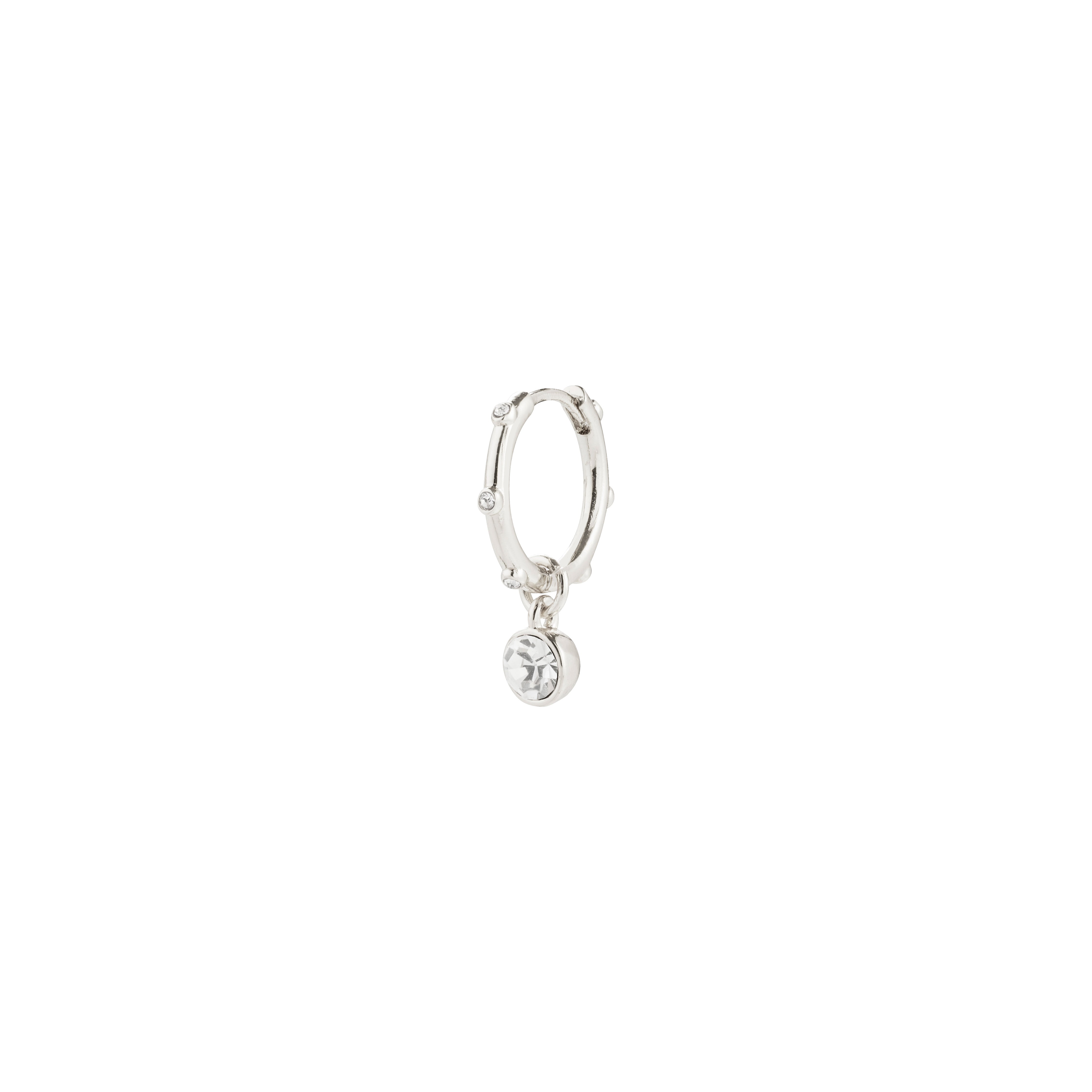 Pilgrim SUNNY single ørering sølvbelagt