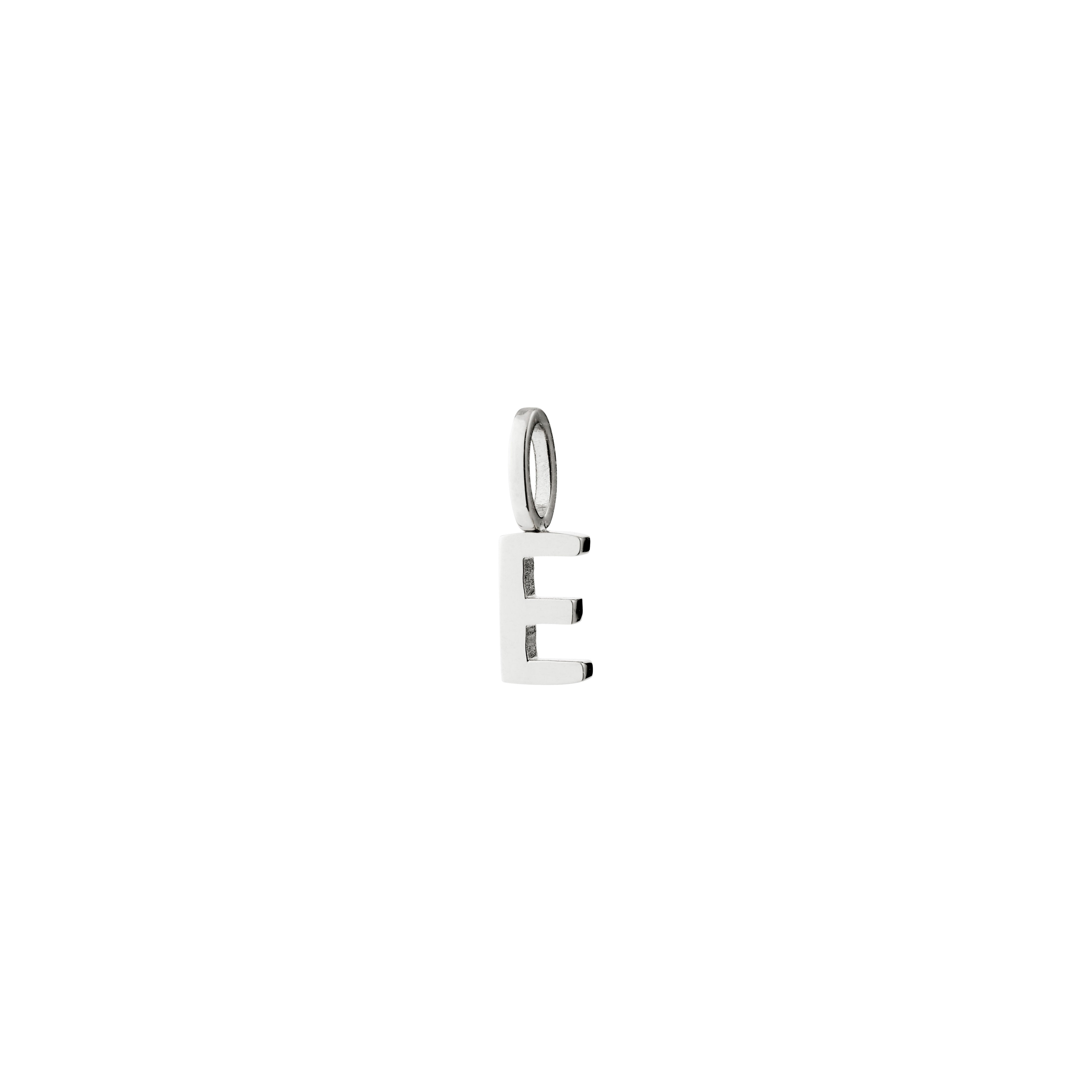 Pilgrim E pendant, silver-plated