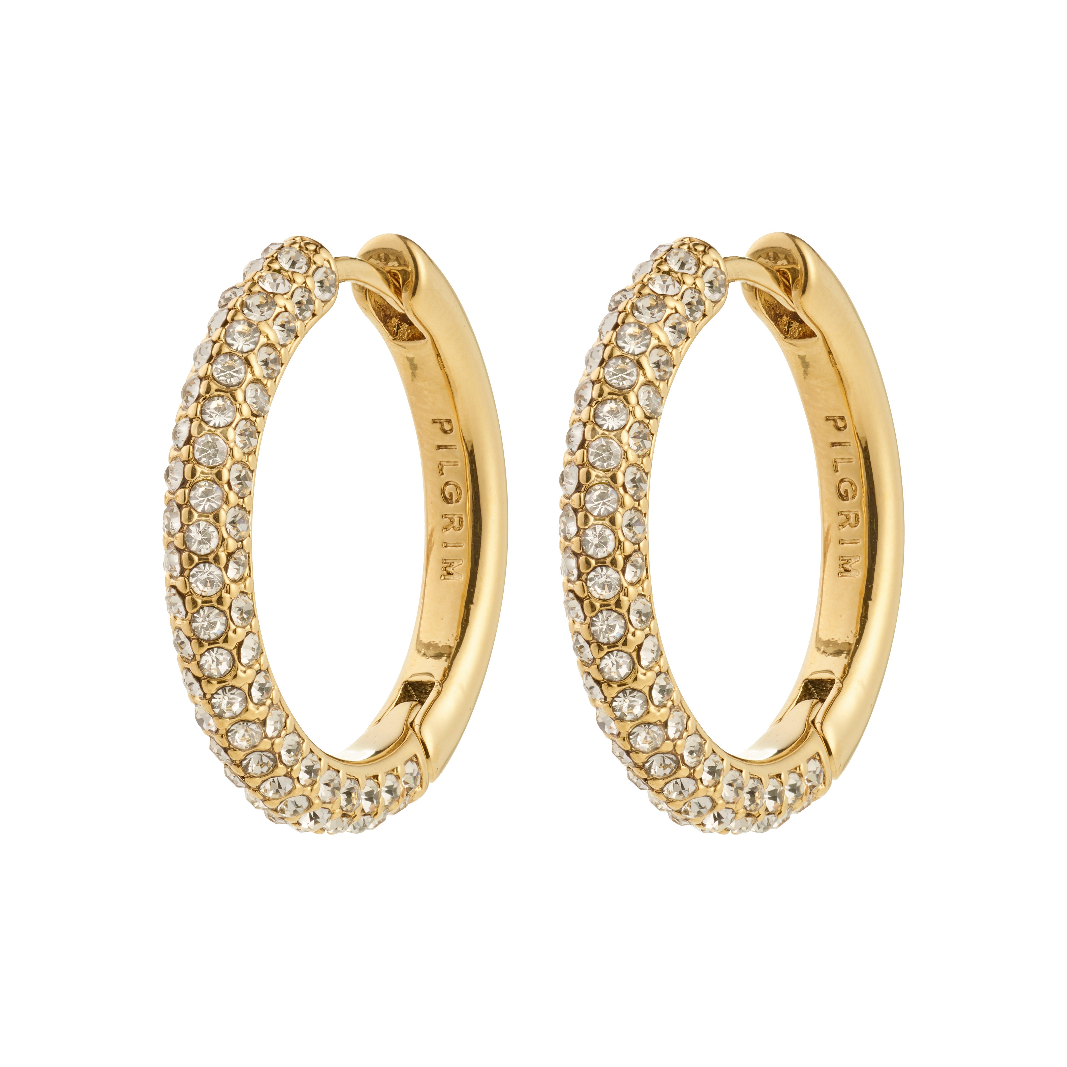 Pilgrim TATUM store hoops guldbelagt