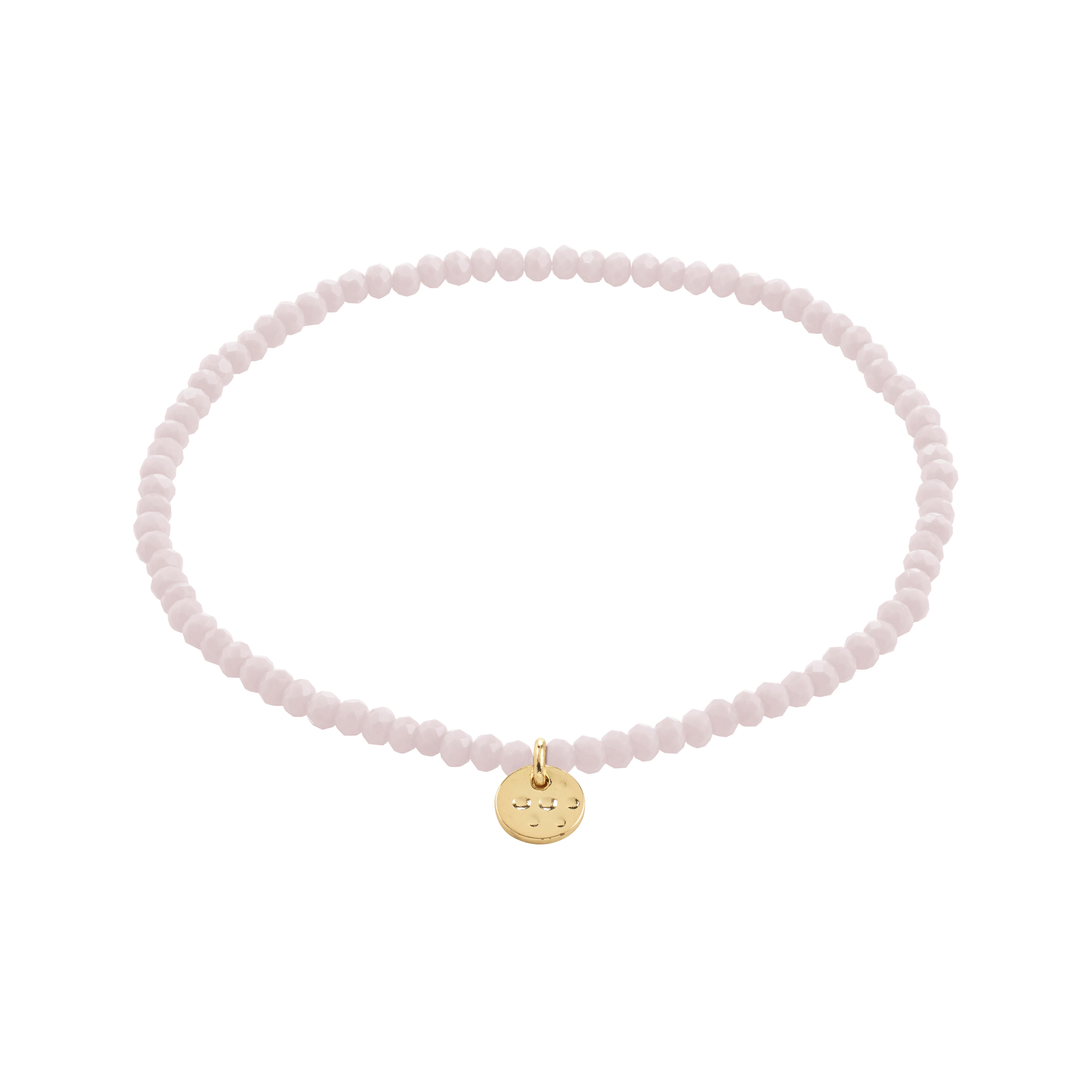 Pilgrim INDIE armbånd rosa, guldbelagt