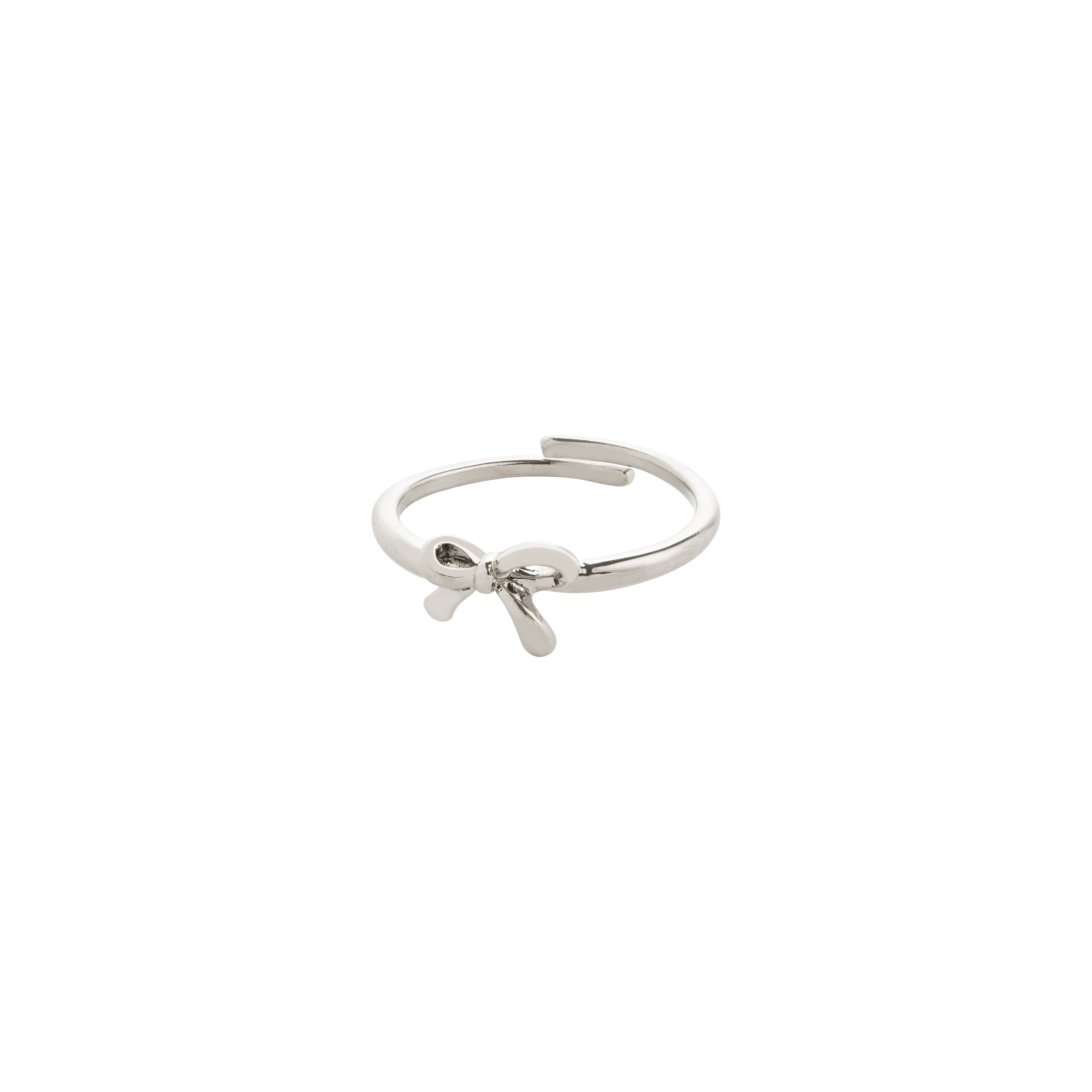 Pilgrim LULU sløjfe stack ring sølvbelagt