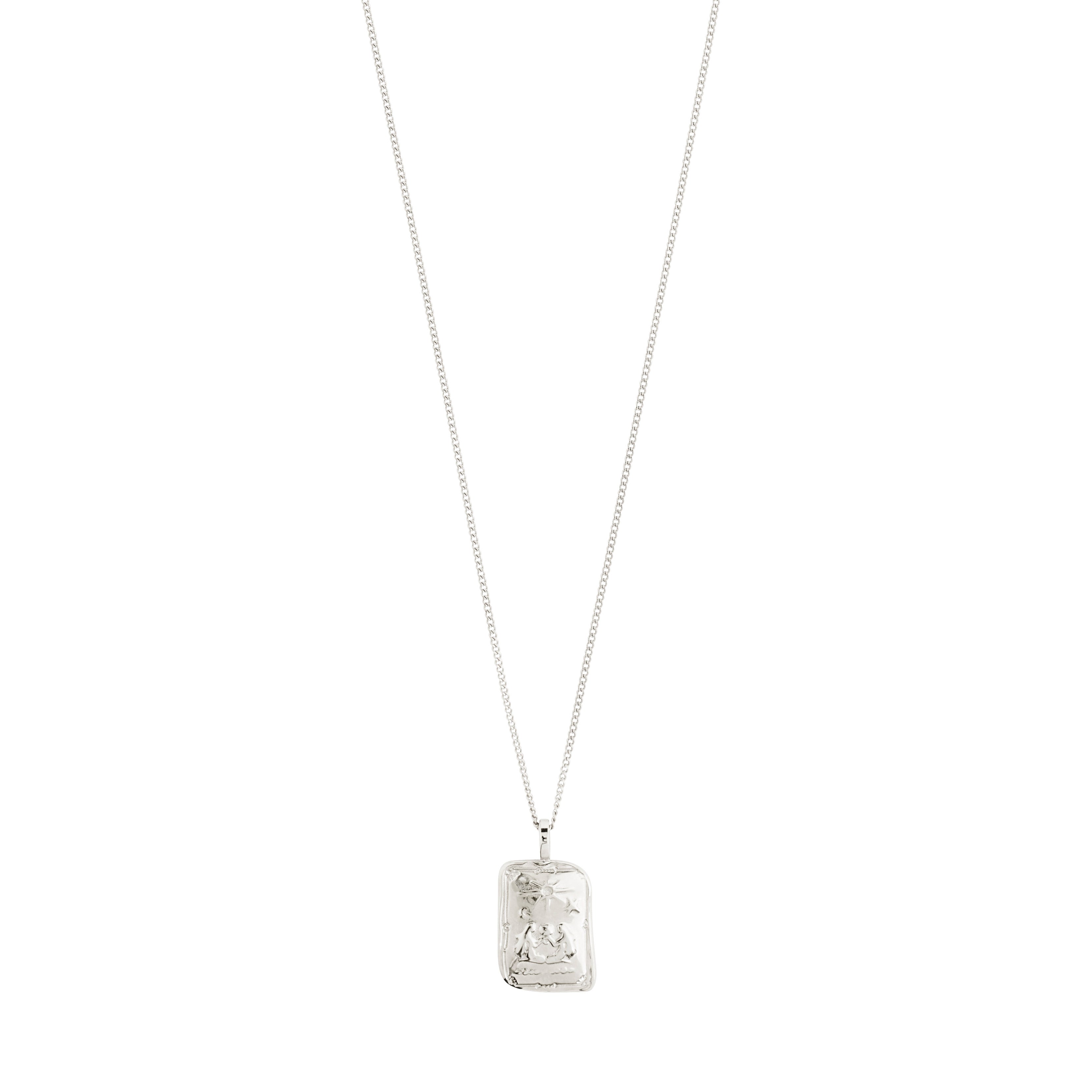 Pilgrim TVILLING Zodiac Sign halskæde, sølvbelagt