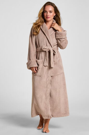 Hunkemöller Badekåbe i blød fleece Beige