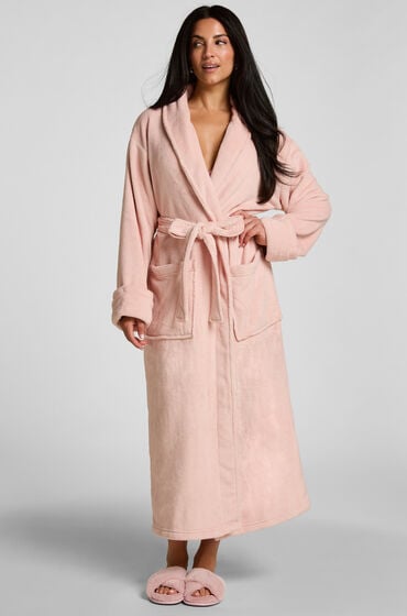 Hunkemöller Badekåbe i blød fleece Lyserød