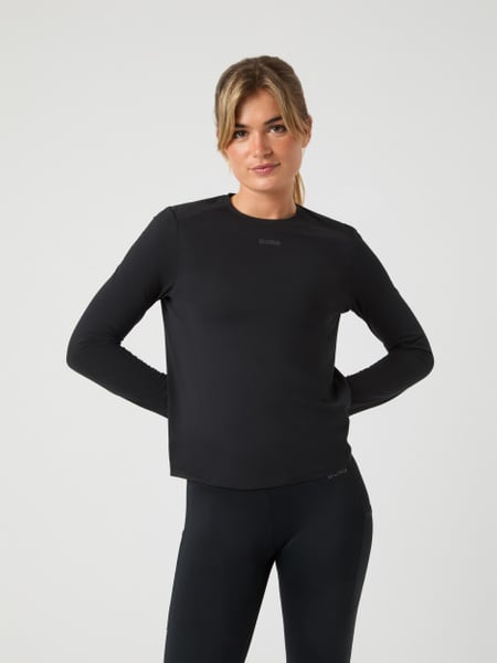 Björn Borg Borg Running Feather Long Sleeve T-shirt Sort, XL