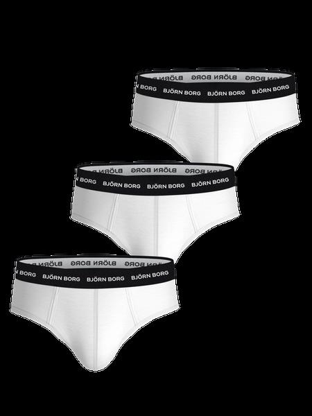 Björn Borg Cotton Stretch Brief 3-pack Hvid, L