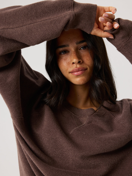 Björn Borg Studio French Terry Oversized Sweatshirt Brun, S