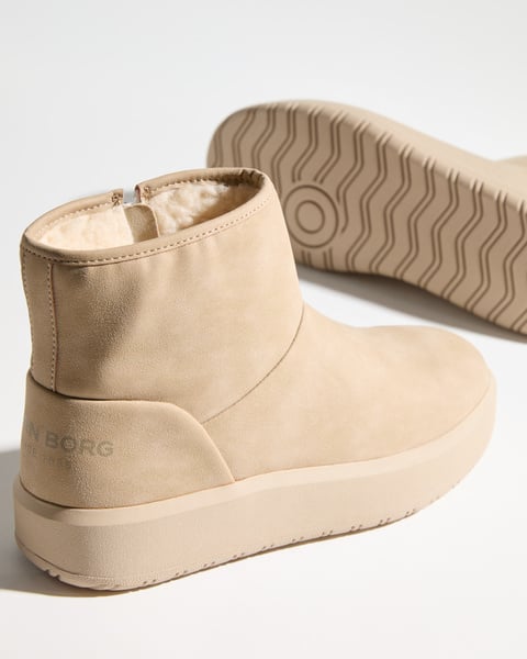 Björn Borg Women's Wooly Boots Beige, 36