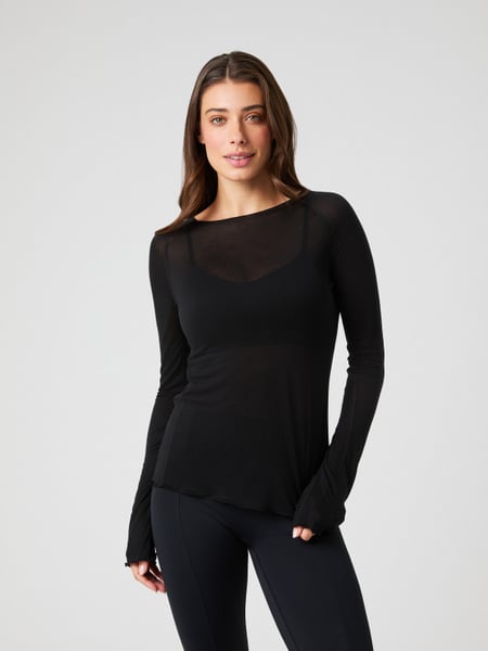 Björn Borg Studio Light Long Sleeve Top Sort, L