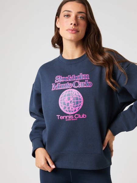 Björn Borg Borg Boyfriend Sweatshirt Marineblå, XL