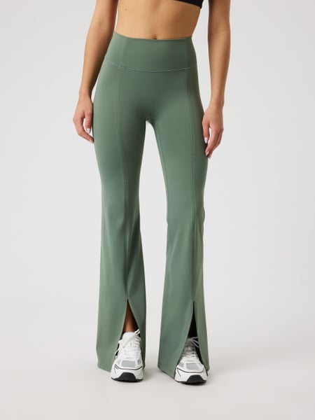Björn Borg Studio Flared Slit Tights Grøn, L