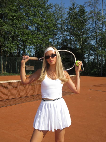 Björn Borg Ace 2 In 1 Cropped Tank Hvid, XL