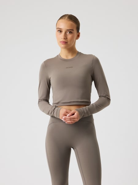 Björn Borg Studio Soft Cropped Longsleeve Brun, L