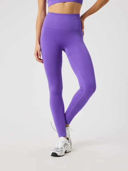 Björn Borg Studio Seamless Ribbed Tights Lilla, M