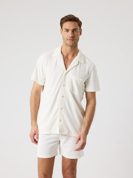 Björn Borg Borg Toweling Pool Shirt Hvid, L