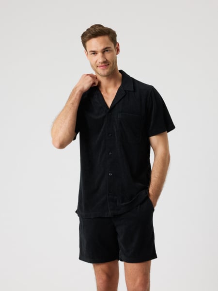 Björn Borg Borg Toweling Pool Shirt Sort, M