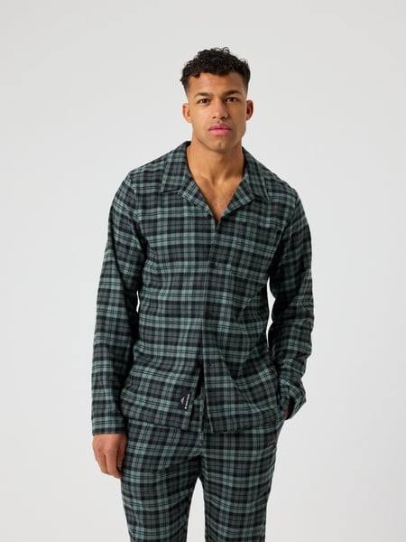 Björn Borg Core Flannel Pyjama Shirt Sort, XL