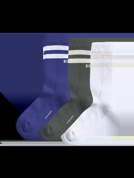 Björn Borg Core Crew Socks 3-pack Blå, 41-45