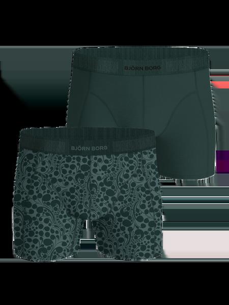 Björn Borg Organic Cotton Stretch Boxers 2-pack Grøn, L