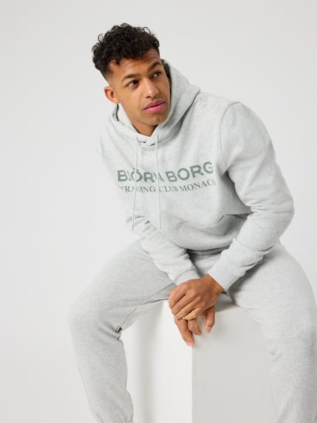 Björn Borg Borg Classic Print Hoodie Grå, L