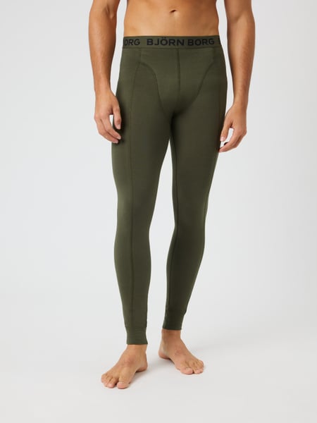 Björn Borg Cotton Stretch Long Johns 1-pack Grøn, XS