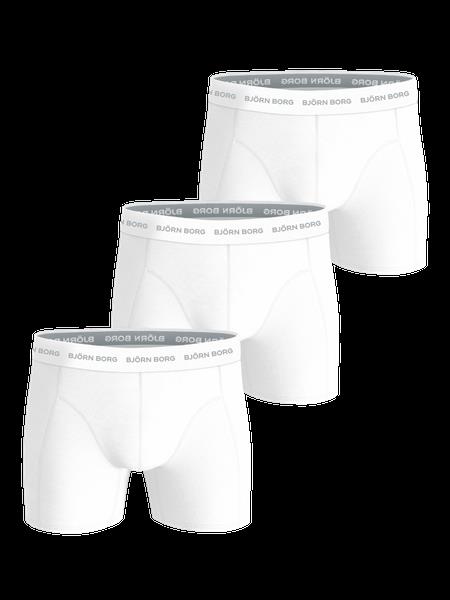 Björn Borg Cotton Stretch Boxers 3-pack Hvid, XS