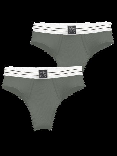 Björn Borg Original Highwaist Briefs 2-pack Grøn, XS