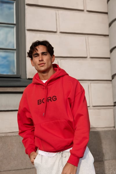 Björn Borg Borg Oversized Hoodie Rød, M