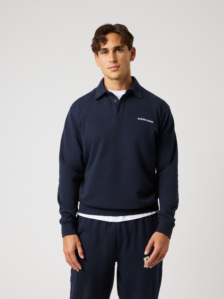 Björn Borg Borg Classic Polo Sweatshirt Marineblå, XL