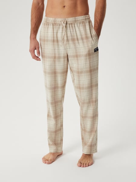 Björn Borg Core Flannel Pyjama Pants Beige, XL