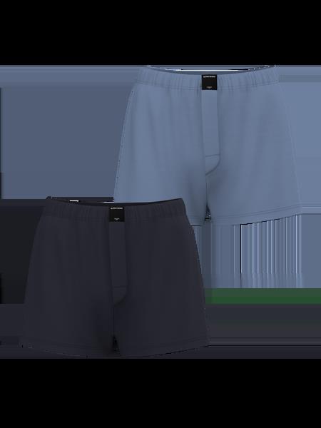Björn Borg Cotton Stretch Woven Boxer Shorts 2-pack Blå, M