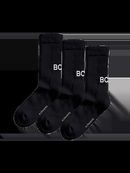 Björn Borg Core Crew Polyamide Socks 3-pack Sort, 36-40