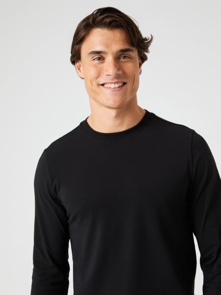 Björn Borg Core Slim Long Sleeve T-shirt 2-pack Sort, L