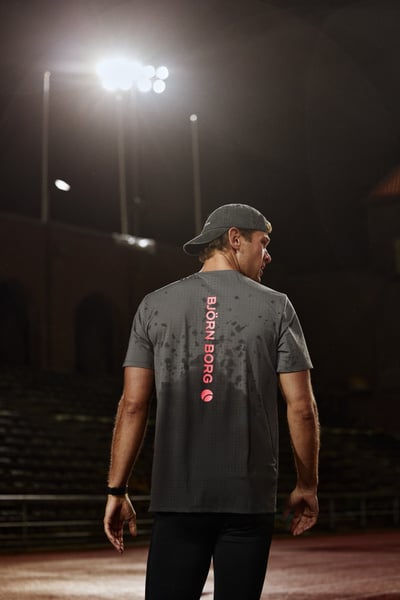 Björn Borg Borg Performance Perforated T-shirt Grå, S