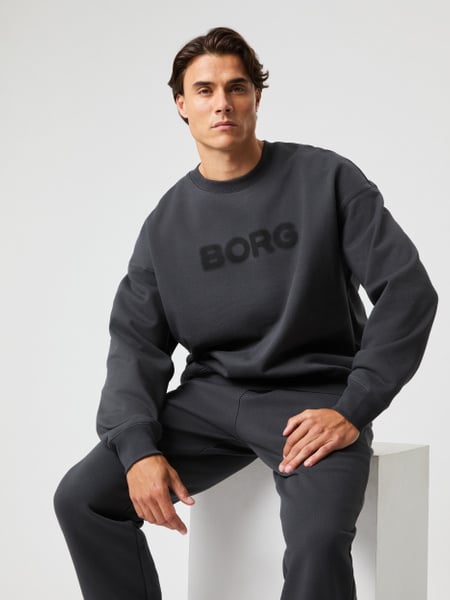 Björn Borg Borg Oversized Sweatshirt Grå, XXL