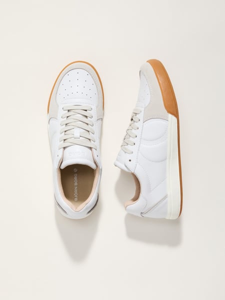 Björn Borg Men's Volley Leather Sneakers Hvid, 42