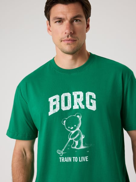 Björn Borg Borg Classic Print T-shirt Grøn, M