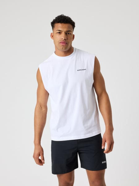 Björn Borg Borg Gym Sleeveless T-shirt Hvid, M