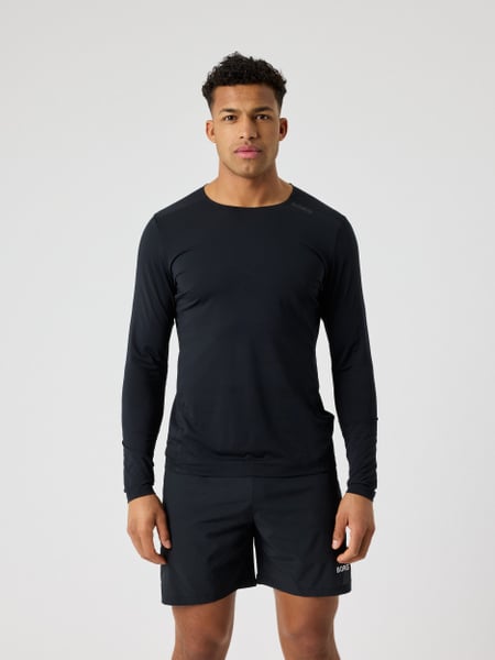 Björn Borg Borg Feather Long Sleeve T-shirt Sort, XL