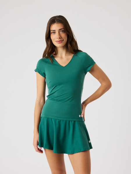 Björn Borg Ace V-neck T-shirt Grøn, S
