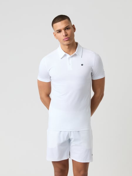 Björn Borg Ace Mesh Panel Polo Shirt Hvid, XXL